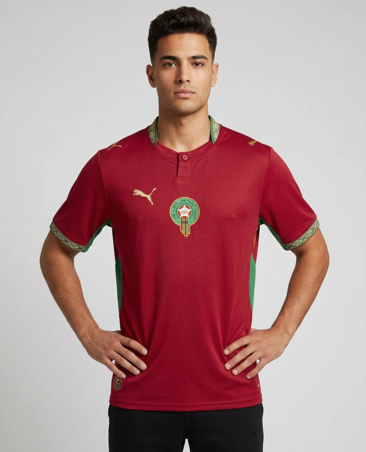 MAILLOT MAROC DOMICILE COUPE DU MONDE 2026